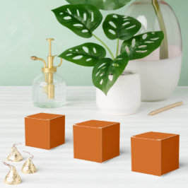 Flammendes Orange Geschenkschachtel