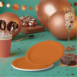 Flammendes Orange Pappteller