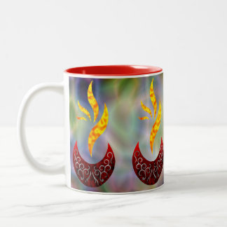 Flammendesign Zweifarbige Tasse