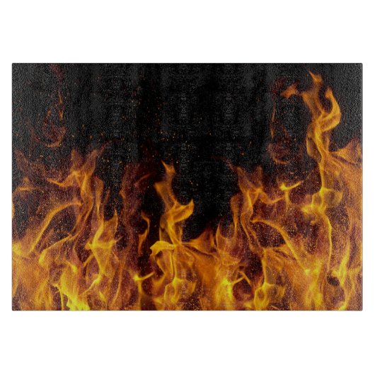 Flammendesigner-Schneidebrett des wirklichen Schneidebrett (Vorderseite)