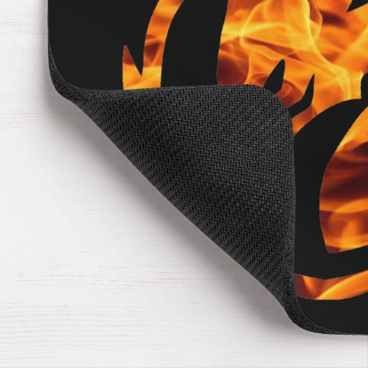 Flammendrache 1 mousepad (Ecke)