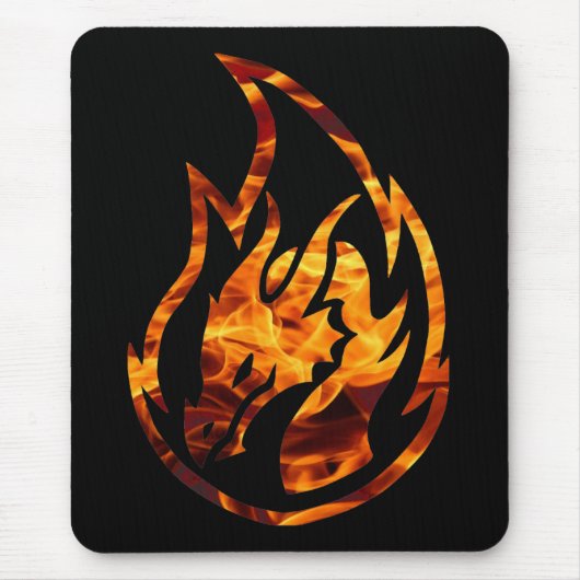 Flammendrache 1 mousepad (Vorne)