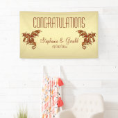 Flammendrache auf Gold Personal Banner (Insitu)