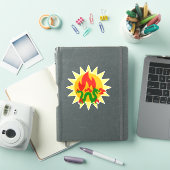 Flammendrache Aufkleber (iPad Hülle)