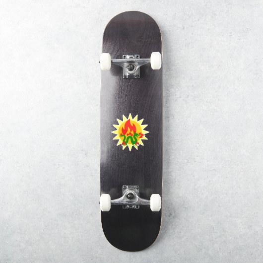 Flammendrache Aufkleber (Skateboard)