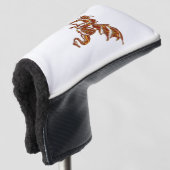 Flammendrache Golf Headcover (3/4 Vorderseite)