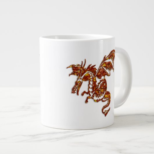 Flammendrache Jumbo-Tasse (Vorderseite Rechts)