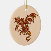 Flammendrache Keramikornament (Rechts)
