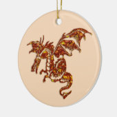 Flammendrache Keramikornament (Links)