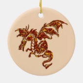 Flammendrache Keramikornament (Hinten)