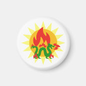 Flammendrache Magnet (Vorne)