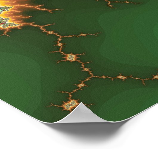 Flammendrache (Print) Poster (Ecke)