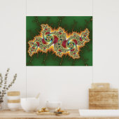 Flammendrache (Print) Poster (Küche)