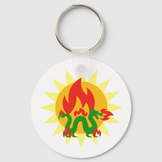 Flammendrache Schlüsselanhänger (Rückseite)