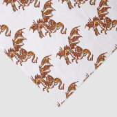 Flammendrache Seidenpapier (Ausschnitt)