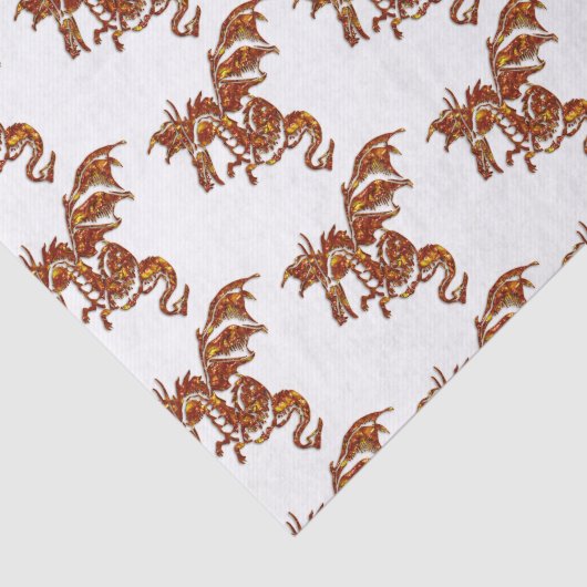 Flammendrache Seidenpapier (Ausschnitt)