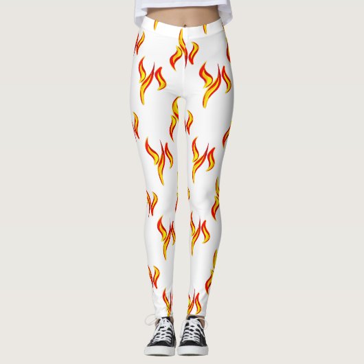Flammendruck Leggings (Vorderseite)