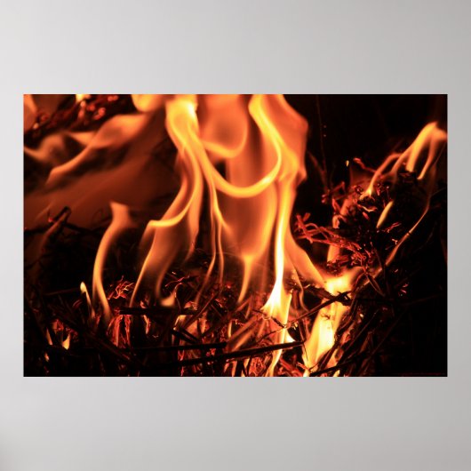 Flammendruck Poster (Vorne)