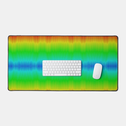 Flammenfarbiger Regenbogen Schreibtischunterlage (Tastatur & Maus)