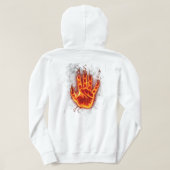 Flammenfaust Hoodie (Design Rückseite)