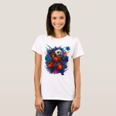 Flammenfaust Panda T-Shirt (Vorne ganz)