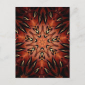 FlammenFeather Kaleidoskop Postkarte (Vorderseite)