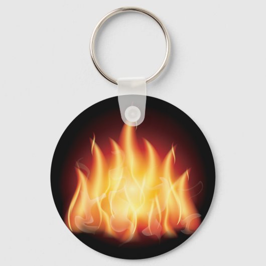 Flammenfeuer am Campfire Schlüsselanhänger (Vorderseite)