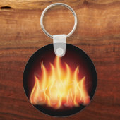 Flammenfeuer am Campfire Schlüsselanhänger (Vorderseite)