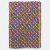 Flammenfeuer (orange bis rosa) decke (Vorderseite Vertikal)