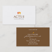 Flammenfeuer (orange bis rote Flammen) Visitenkarte (Vorne/Hinten)