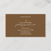 Flammenfeuer (orange bis rote Flammen) Visitenkarte (Rückseite)