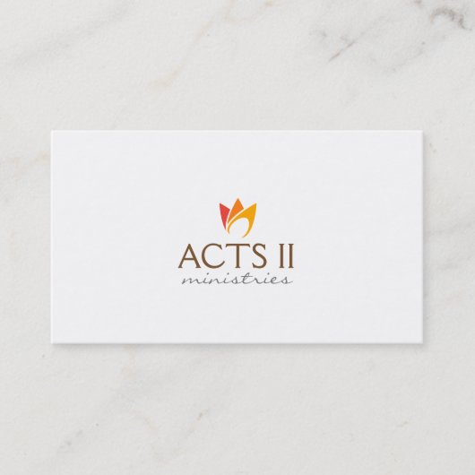 Flammenfeuer (orange bis rote Flammen) Visitenkarte (Vorderseite)