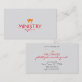 Flammenfeuer (OrangenFlammen) Visitenkarte (Vorne/Hinten)