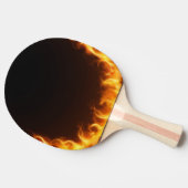 Flammenfeuer Tischtennis Schläger (Seitenansicht)