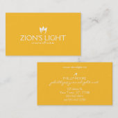 Flammenfeuer (weiße Flammen) Visitenkarte (Vorne/Hinten)