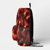 Flammenfeuermuster Bedruckter Rucksack (Rechts)