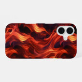 Flammenfeuermuster iPhone 16 Hülle (Rückseite (Horizontal))