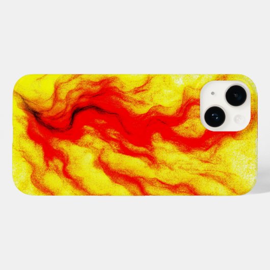 Flammenfluss - Abstraktes Feuer Inspiriert Case-Mate iPhone Hülle (Rückseite (Horizontal))