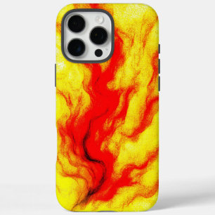 Flammenfluss - Abstraktes Feuer Inspiriert iPhone 16 Pro Max Hülle