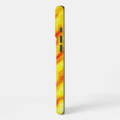 Flammenfluss - Abstraktes Feuer Inspiriert iPhone Hülle (Linke Seite)