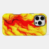 Flammenfluss - Abstraktes Feuer Inspiriert iPhone Hülle (Rückseite (Horizontal))