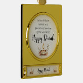 Flammenflüster, Diwali Banner-Ornament Gold (Rechts)