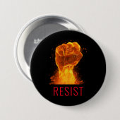 Flammenforst-Resist-Aktivist Button (Vorne & Hinten)