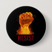 Flammenforst-Resist-Aktivist Button (Vorderseite)