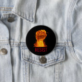 Flammenforst-Resist-Aktivist Button (Beispiel)