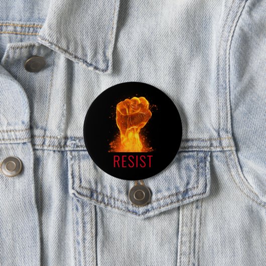 Flammenforst-Resist-Aktivist Button (Beispiel)