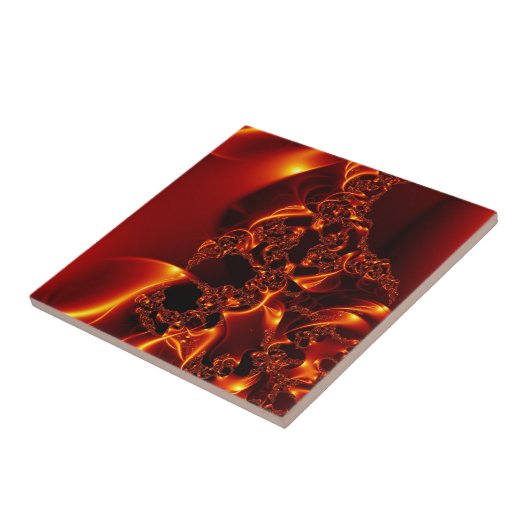 FlammenFraktal Fliese (Seite)