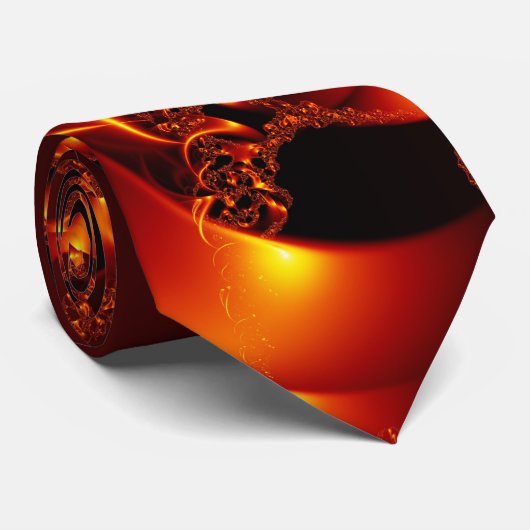 FlammenFraktal Krawatte (Gerollt)