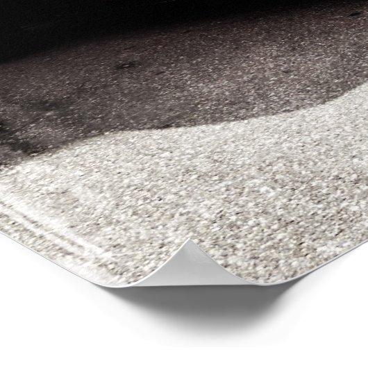 FlammenFrisierte Auto Poster (Ecke)