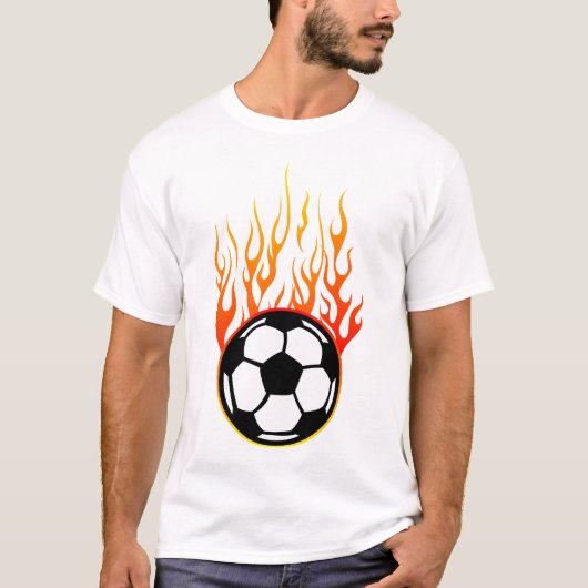 Flammenfußball Logo 3110_A T-Shirt (Vorderseite)